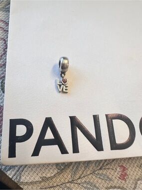 Pandora love dangle charm